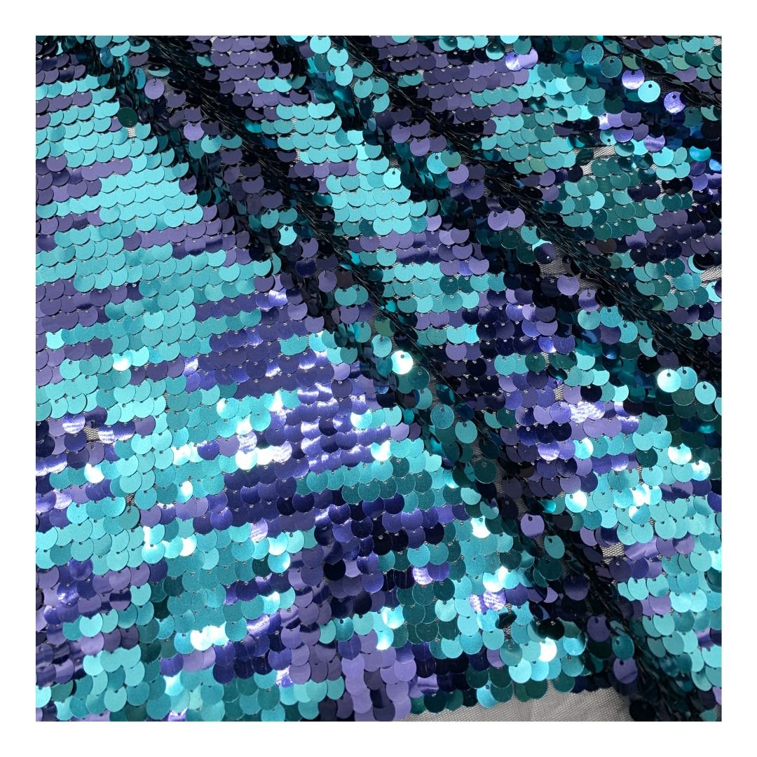 Fabric Supplier Blue/Pupple Striped Sequin Tulle Mesh Lace for Tutu Dress,Party Dress SS221107-SQ01