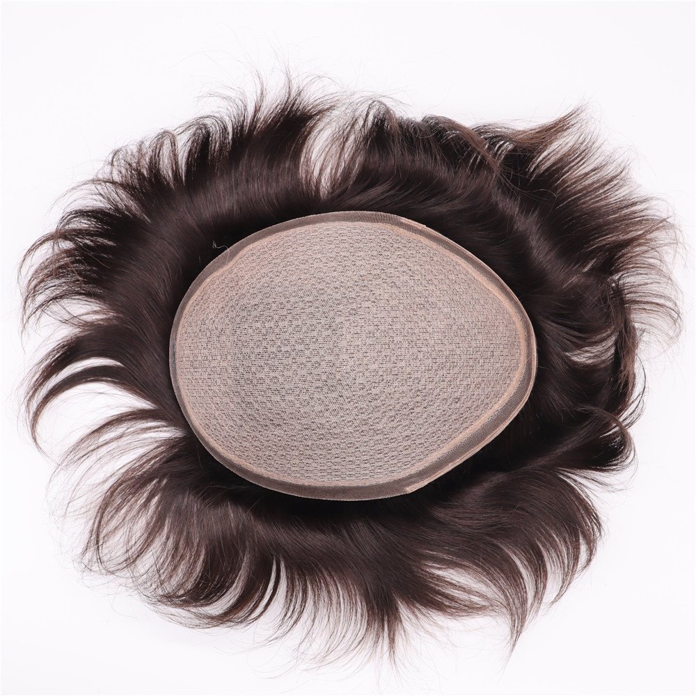Men's Injection Lace Indian Remy Hair Replacement System