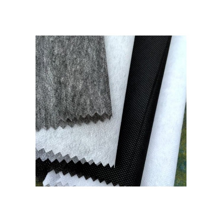 Garment Usage Black / White Interlining - Mex Nonwoven Fabric 100% Polyester Material Wholesale Origin From Vietnam