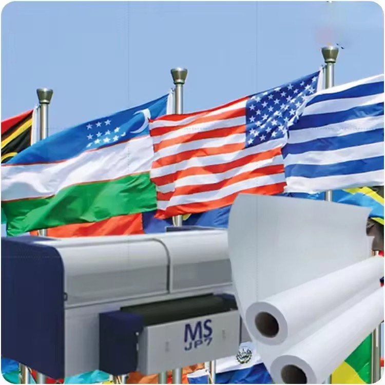 Good Price Sublimation Printing Warp Knitting Textile Fabrics 100% Polyester Sublimation Warp Knitted Popular Flag Fabric
