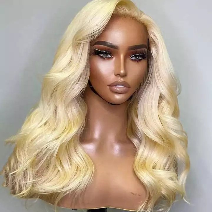 Body Wave 613 Lace Frontal Wig Blonde Lace Front Wig 13x4 Pre Plucked Colored Lace Front 613 Human Hair Wigs For Women 180%