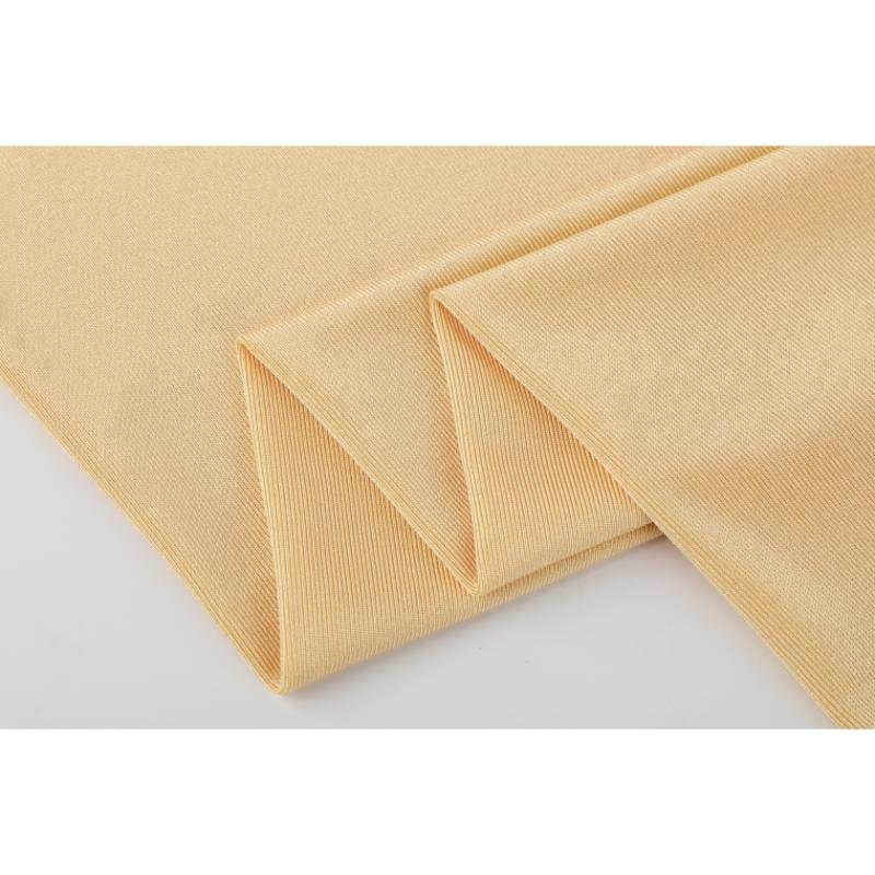 Hot selling Customized high stretch quick-drying fabric 90% polyester 10% spandex ribbed glossy swimwear bikini fabric