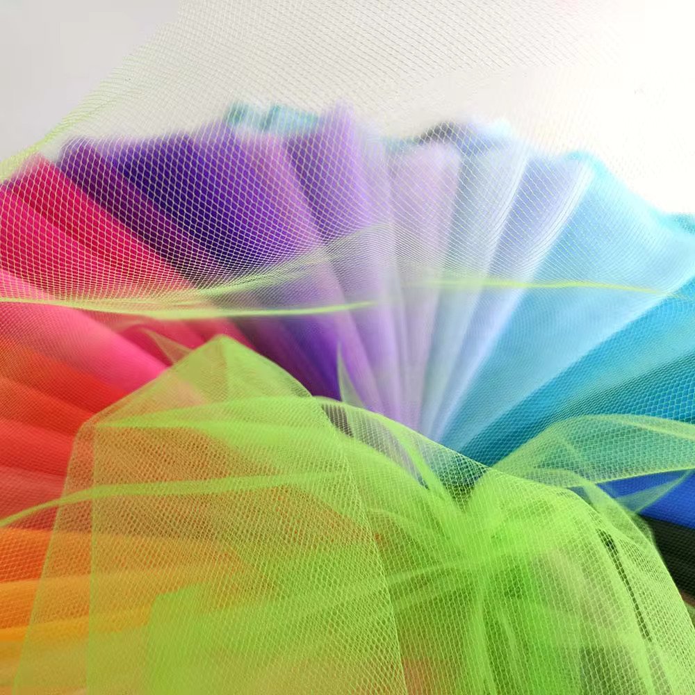 New 30D polyester soft swiss tulle wedding fabric for veil Lining & Decoration Material customized color available new 2024
