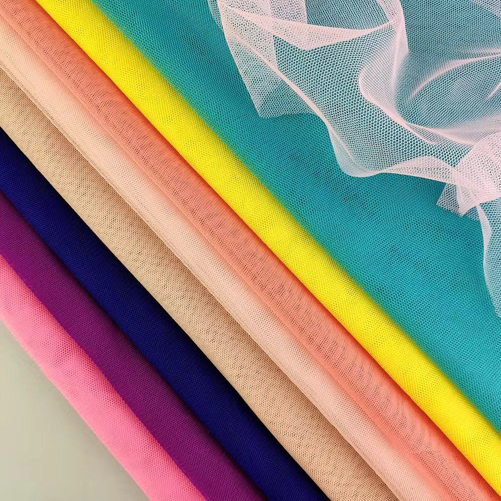 New 30D polyester soft swiss tulle wedding fabric for veil Lining & Decoration Material customized color available new 2024