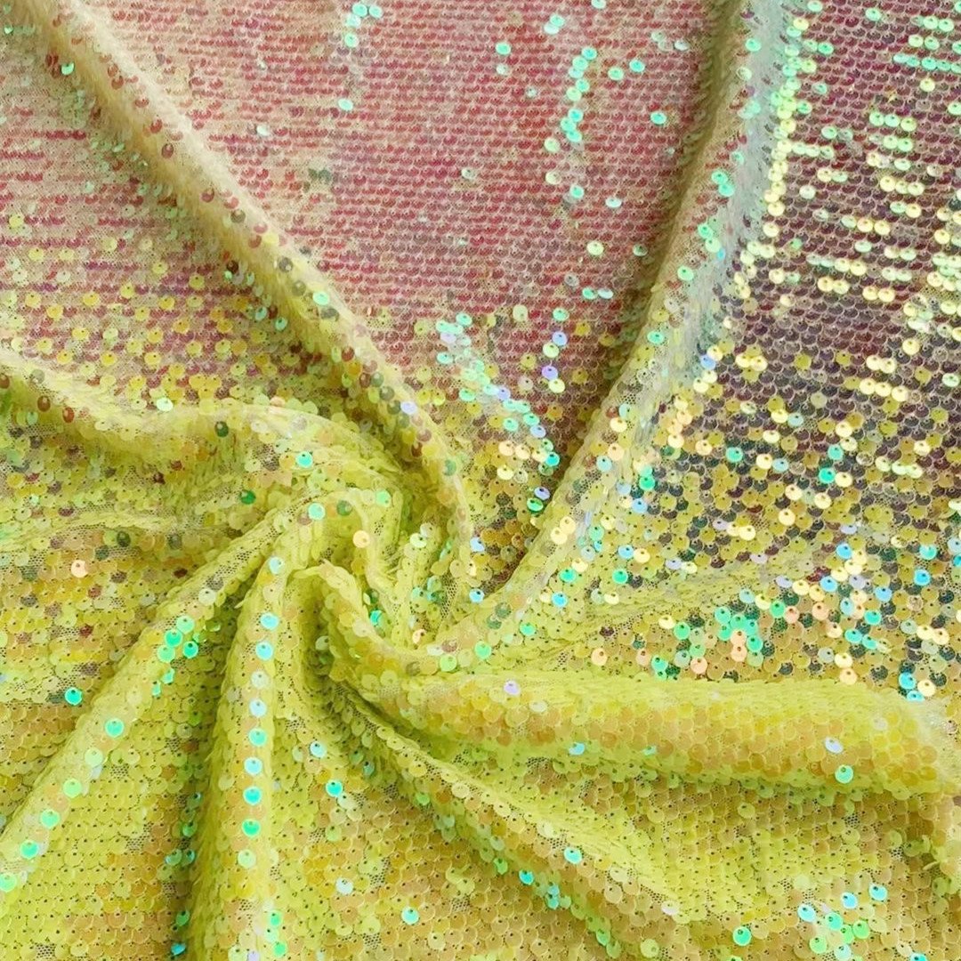 wholesale Multi color 3D lace fabric, lots stock 5mm sequin sheer embroidery fabric for decoration wedding/