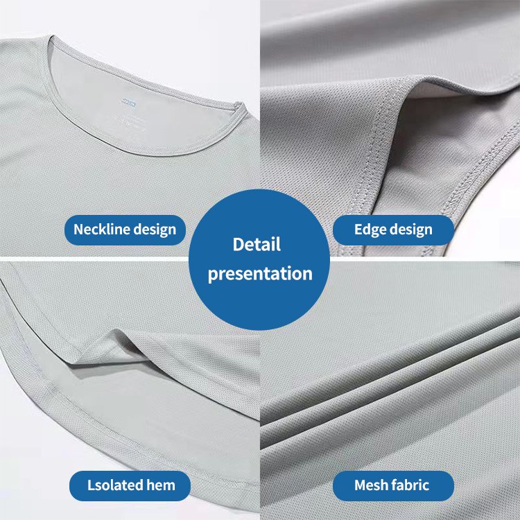 Custom Logo Quick Drying Sleeveless T-Shirt Gym Wear Polyester Tank Top Men Gym Shirts Men'S Tank Tops