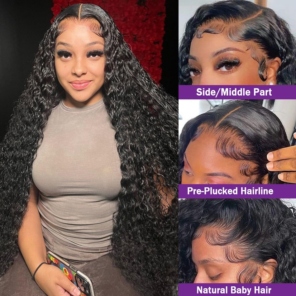 13x4 HD Wholesale Cheap Lace Front 100% Indian Human Hair Wig For Black Women Curly 13*6 Frontal Wig 1 - 49 pieces