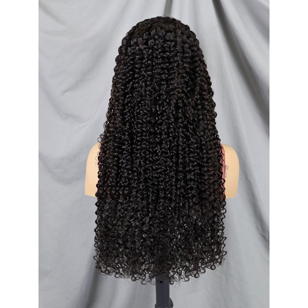 Kinky Curly Swiss Lace Frontal Wigs Vendor Natural Raw Brazilian Human Hair Lace Front Wig Wholesale Cheap Wig For Black Women
