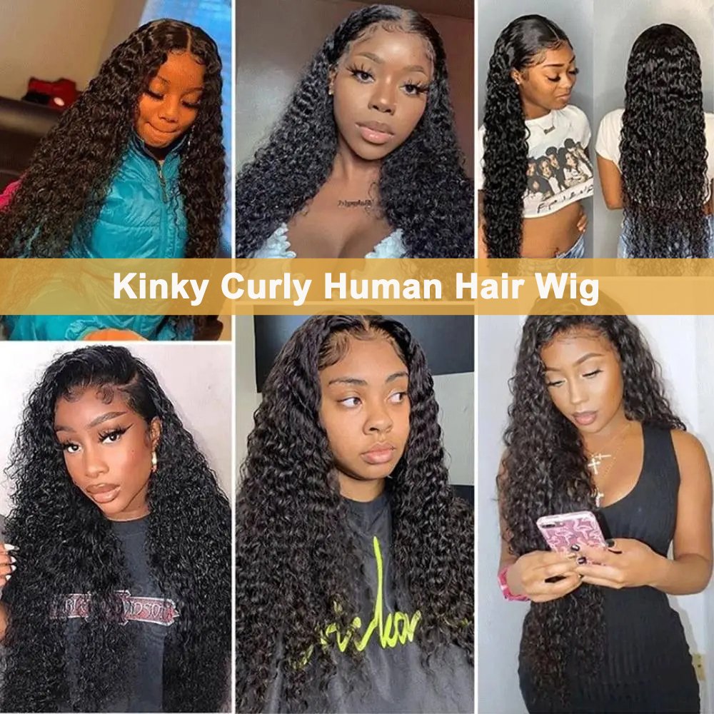 Kinky Curly Swiss Lace Frontal Wigs Vendor Natural Raw Brazilian Human Hair Lace Front Wig Wholesale Cheap Wig For Black Women