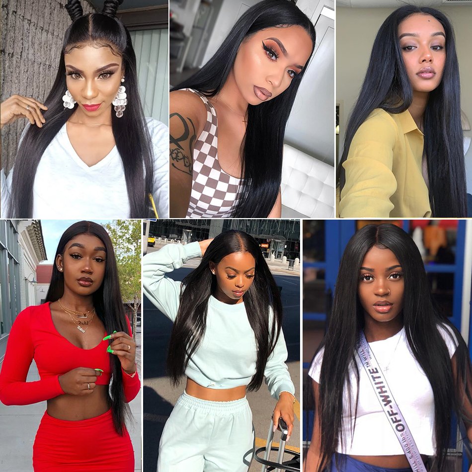 ZSF Hair Wig Wholesale Brazilian Silky Straight 13x4 Lace Frontal Wig 100% Unprocessed Virgin Cuticle Aligned Human Hair Wigs
