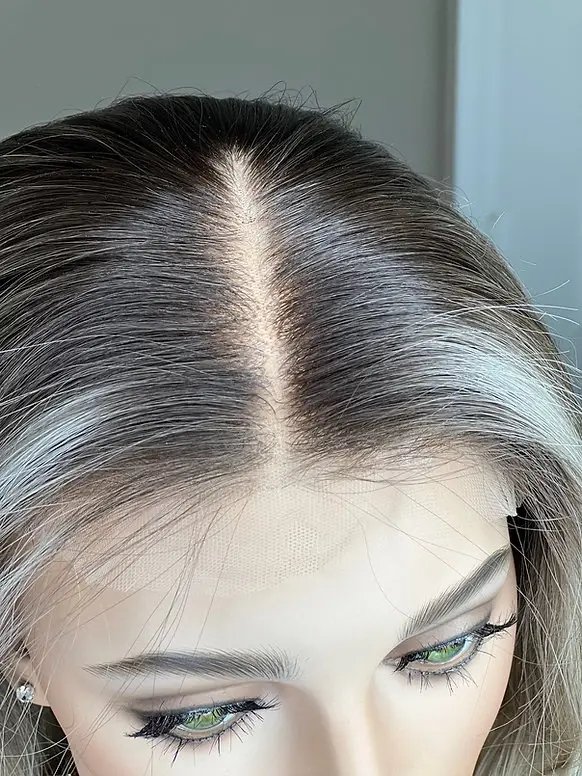 Lace Base Toppers For Women Ombre Blonde Invisible Knots Lace Top Topper Virgin Remy Cuticle Aligned Human Hair Toupee