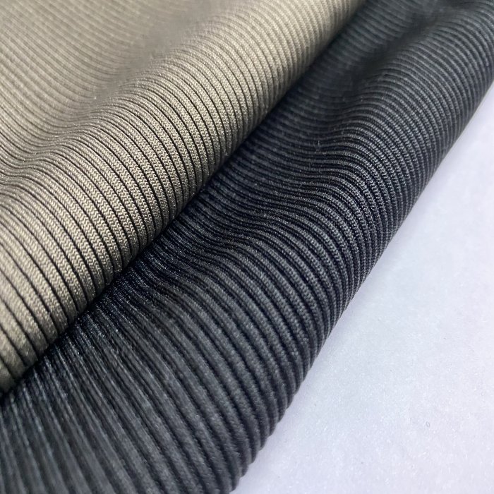 swimwear striped oeko tex washed heavy weight polyester spandex 2*2 rib jersey sweater fabric