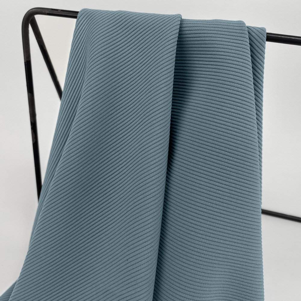 Manufacture High Stretch 75% Nylon 25% Spandex 250g Thin Stripe Ribbed Knitted Fabric For Sportswear Yoga Legging
