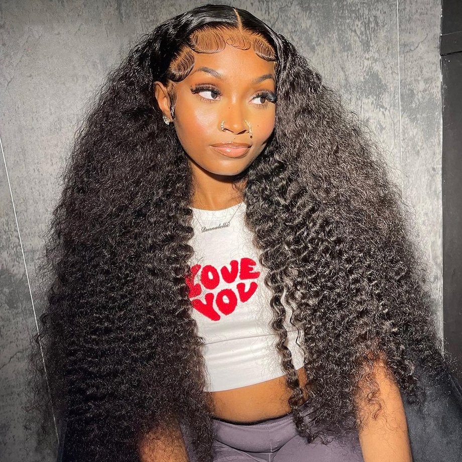 13x4 Lace Front Curly Human Hair Wigs For Black Women Factory Cheap Curly 13x6 HD Curly Baby Hair Frontal Wig