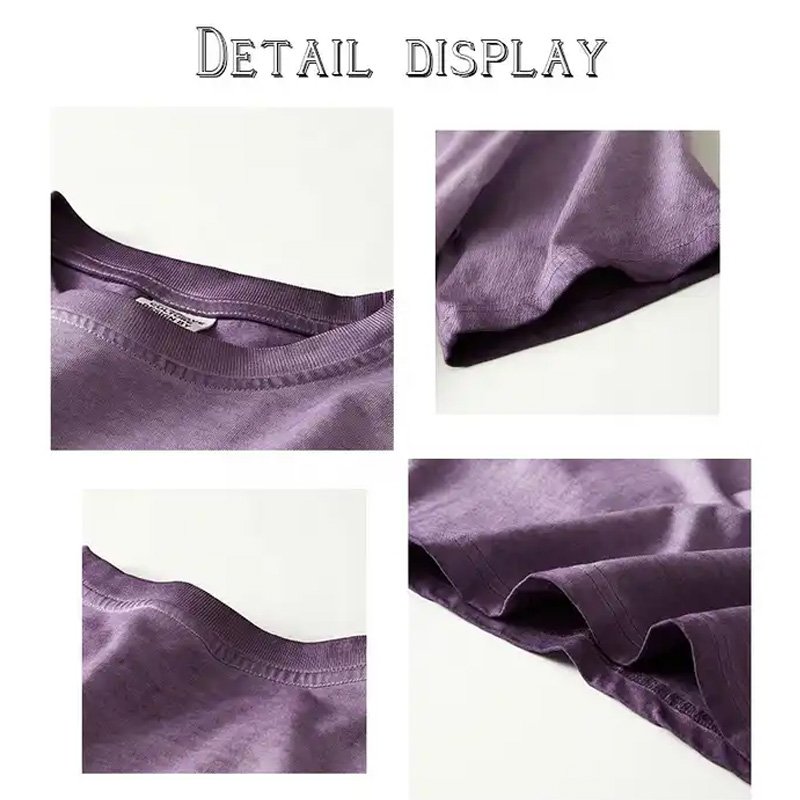 Wholesale Custom Cotton Sexy Casual Acid Wash Print Short Navel Cropped Crop Tops For Women Crop Top T shirt