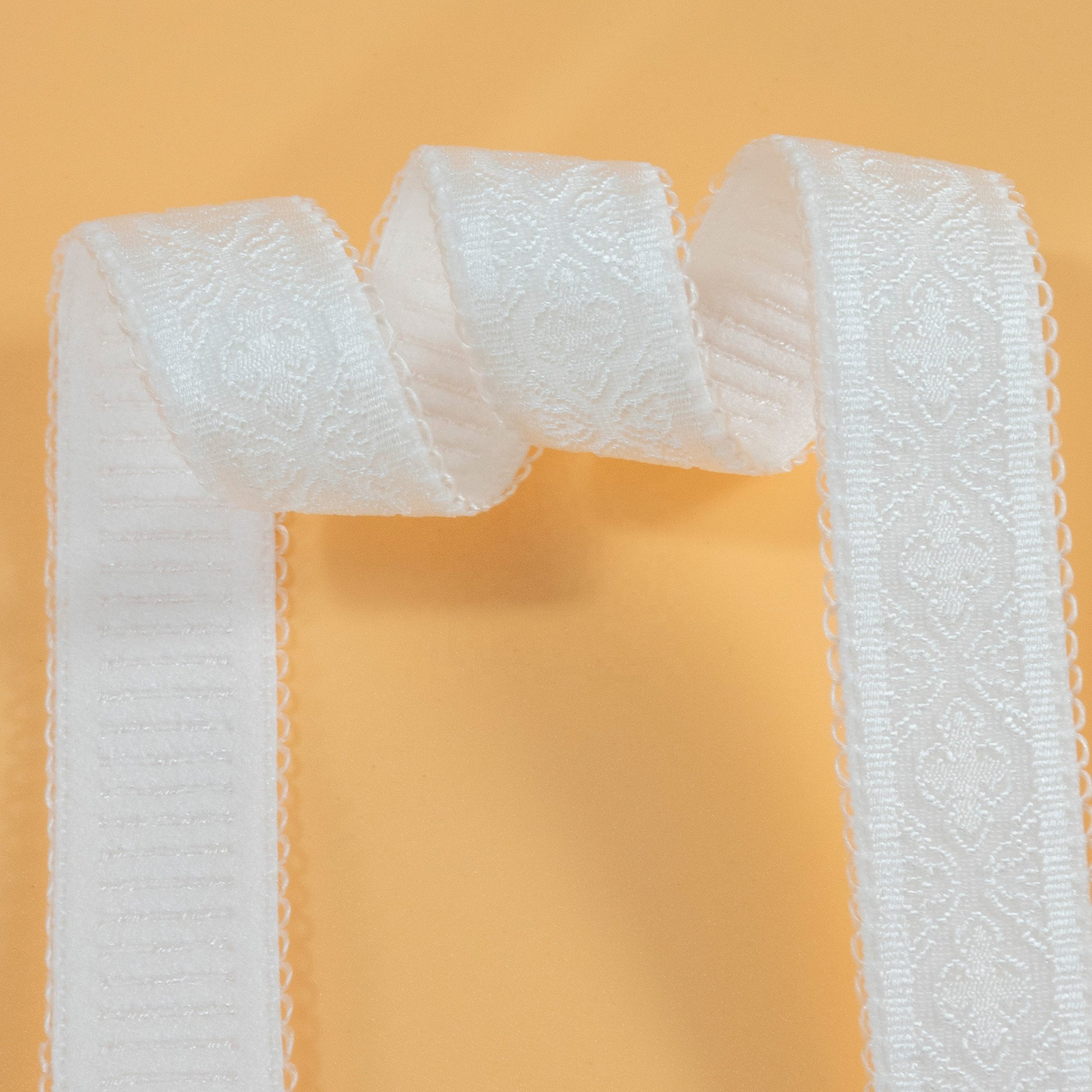 10mm picot edge elastic high elastic nylon teeth trimming jacquard pattern bra shoulder strap for lingerie underwear elastic