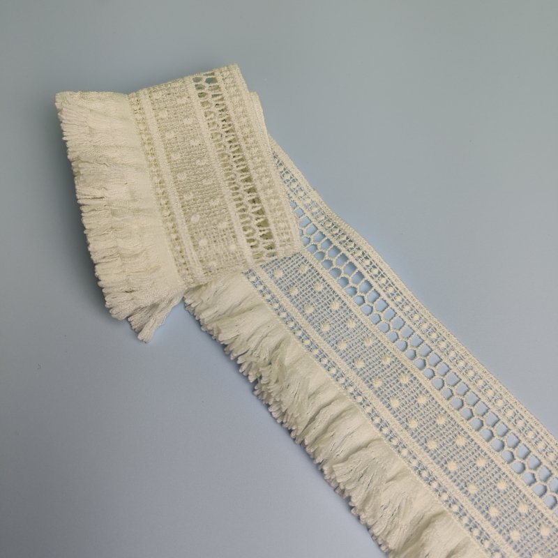 Good Price Custom Embroidery Fabrics Trimming Dyeable Guipure Water Soluble Lace