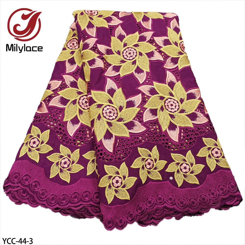 High Quality Embroidery Cotton Nigerian African Swiss Voile Lace For Men