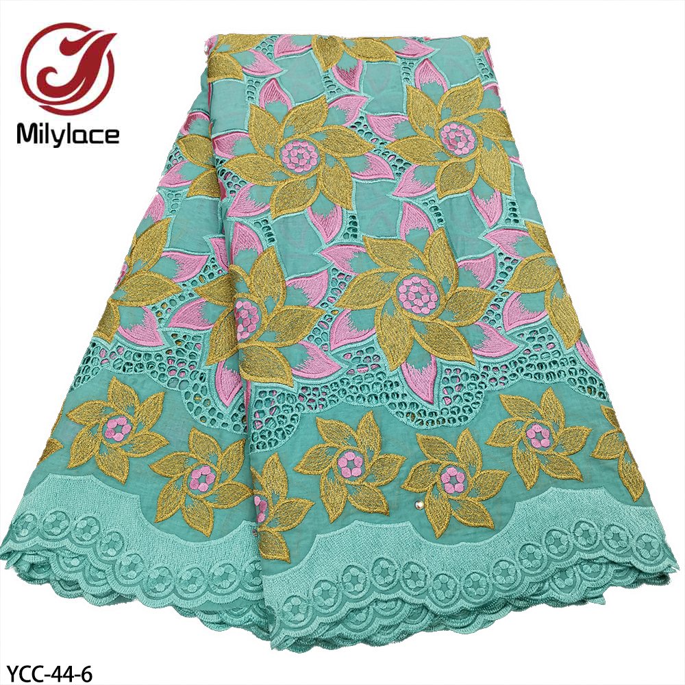 High Quality Embroidery Cotton Nigerian African Swiss Voile Lace For Men