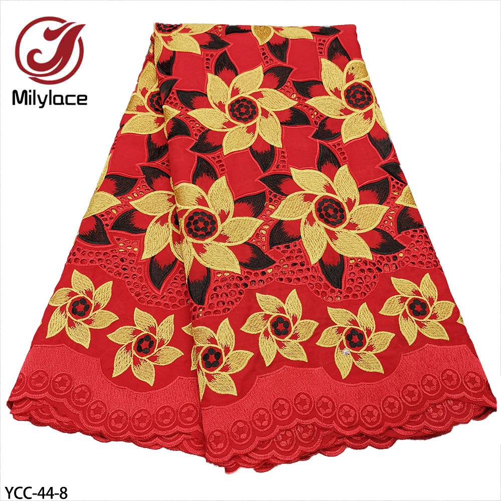 High Quality Embroidery Cotton Nigerian African Swiss Voile Lace For Men