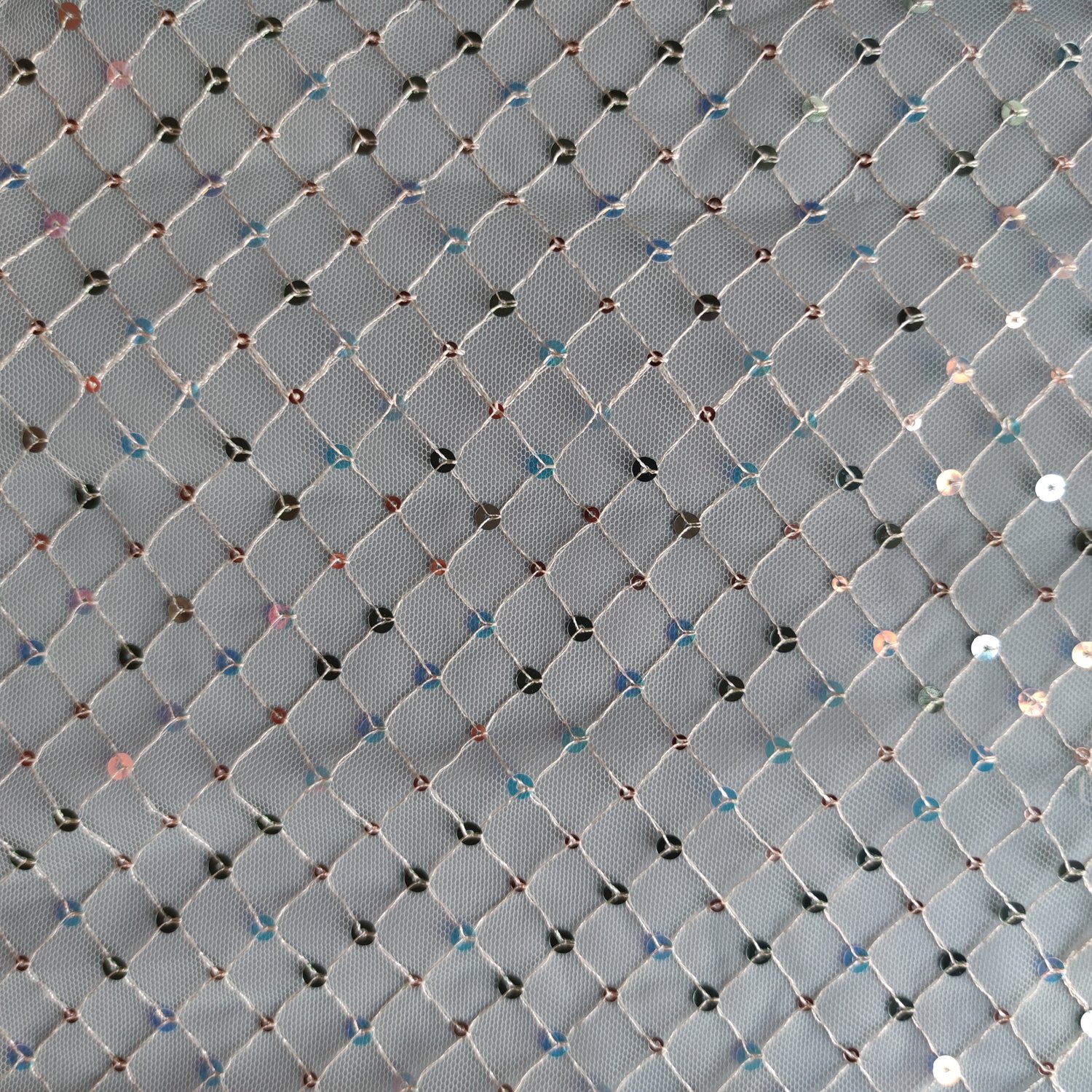 fishnet sequin embroidery tulle voile lace fabric