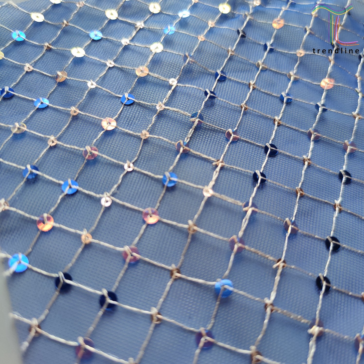 fishnet sequin embroidery tulle voile lace fabric