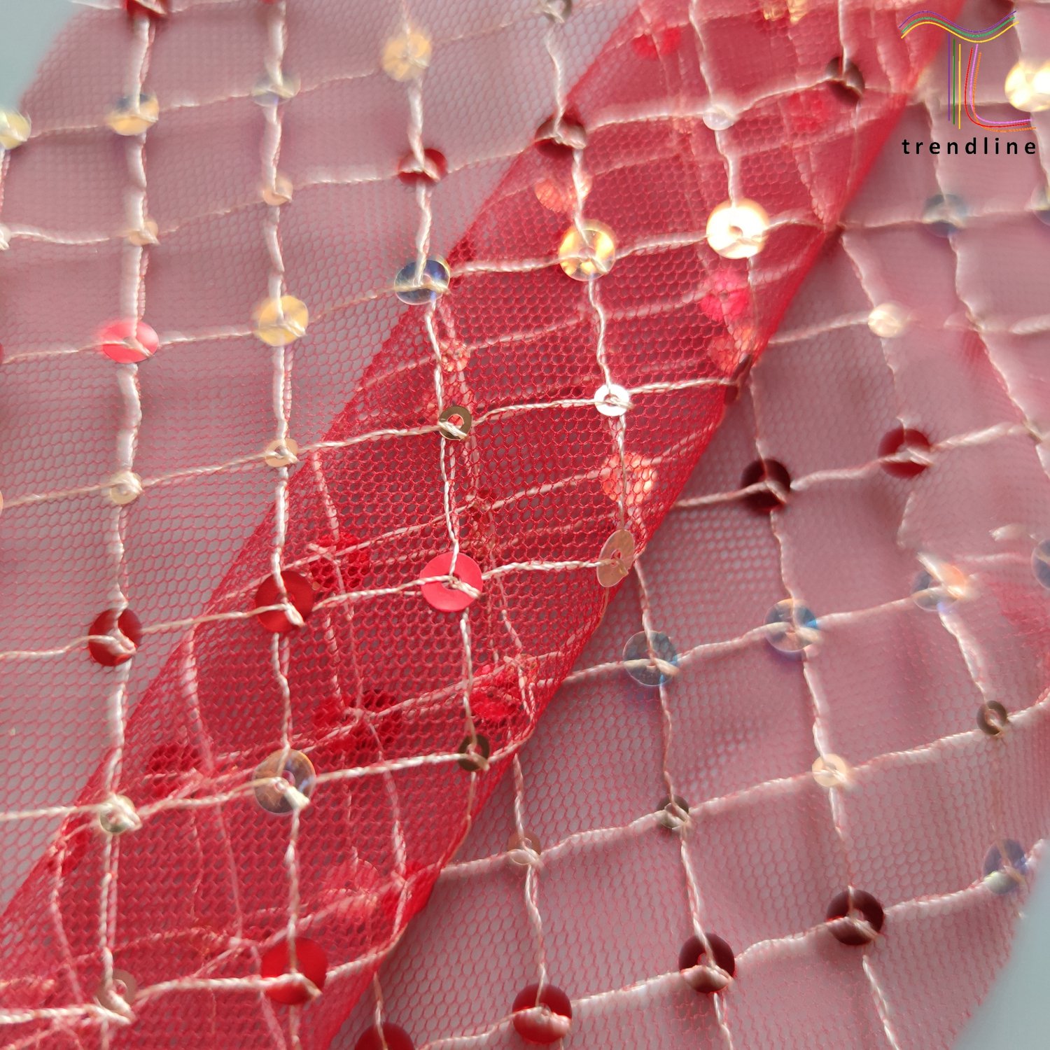 fishnet sequin embroidery tulle voile lace fabric