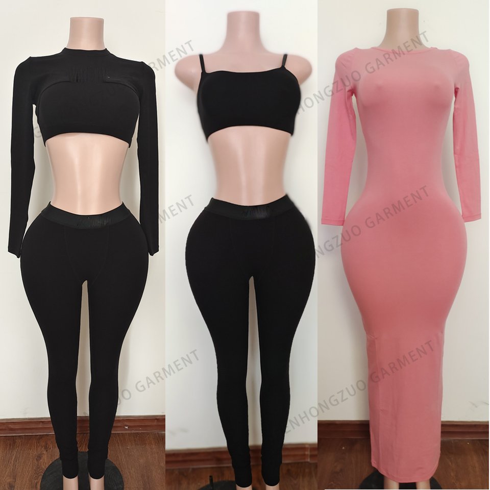 Manufacturer For Custom Clothes Long Casual Dresses For Women Soft Crew Neck Club Maxi Women Dresses Gradient Tie Die Loungewear