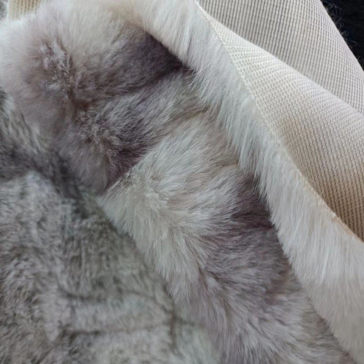 2023new style wholesale 100% Polyester long pile faux rabbit fur fabric For men and women garments