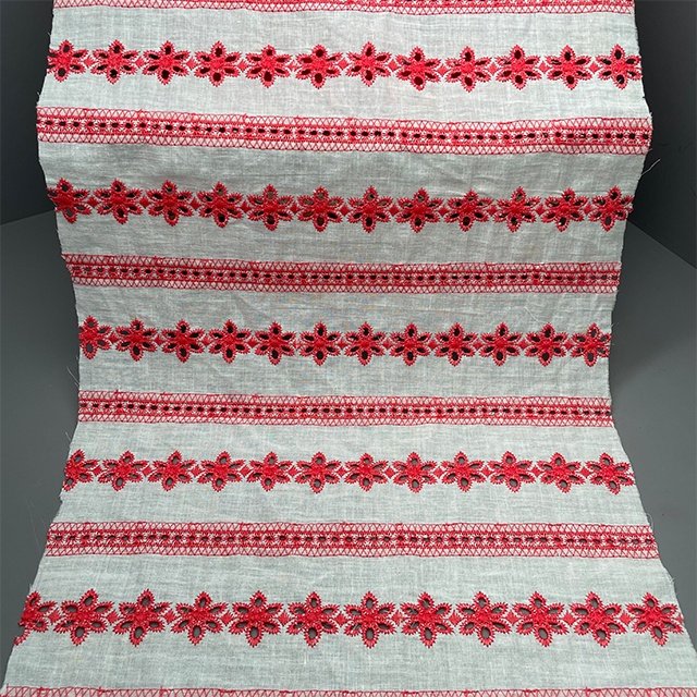TUTON Top Quality Custom Wholesale TC Cotton Guipure French Lace Embroidery Fabric For Dress