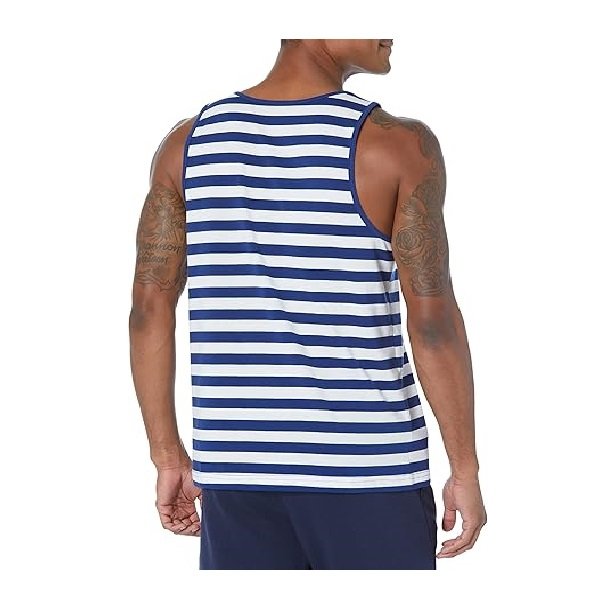 New available top quality striped color 100% cotton sleeve less round neck men's tank top from Bangladesh best price