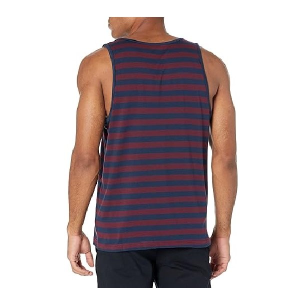 New available top quality striped color 100% cotton sleeve less round neck men's tank top from Bangladesh best price