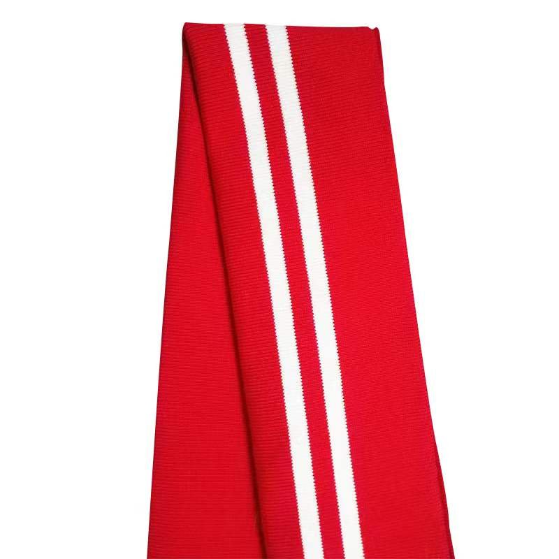 Custom Polyester Flat Knitting Solid Color Cuff and Collar POLO Knitting Rib collar t shirt rib collar cuff