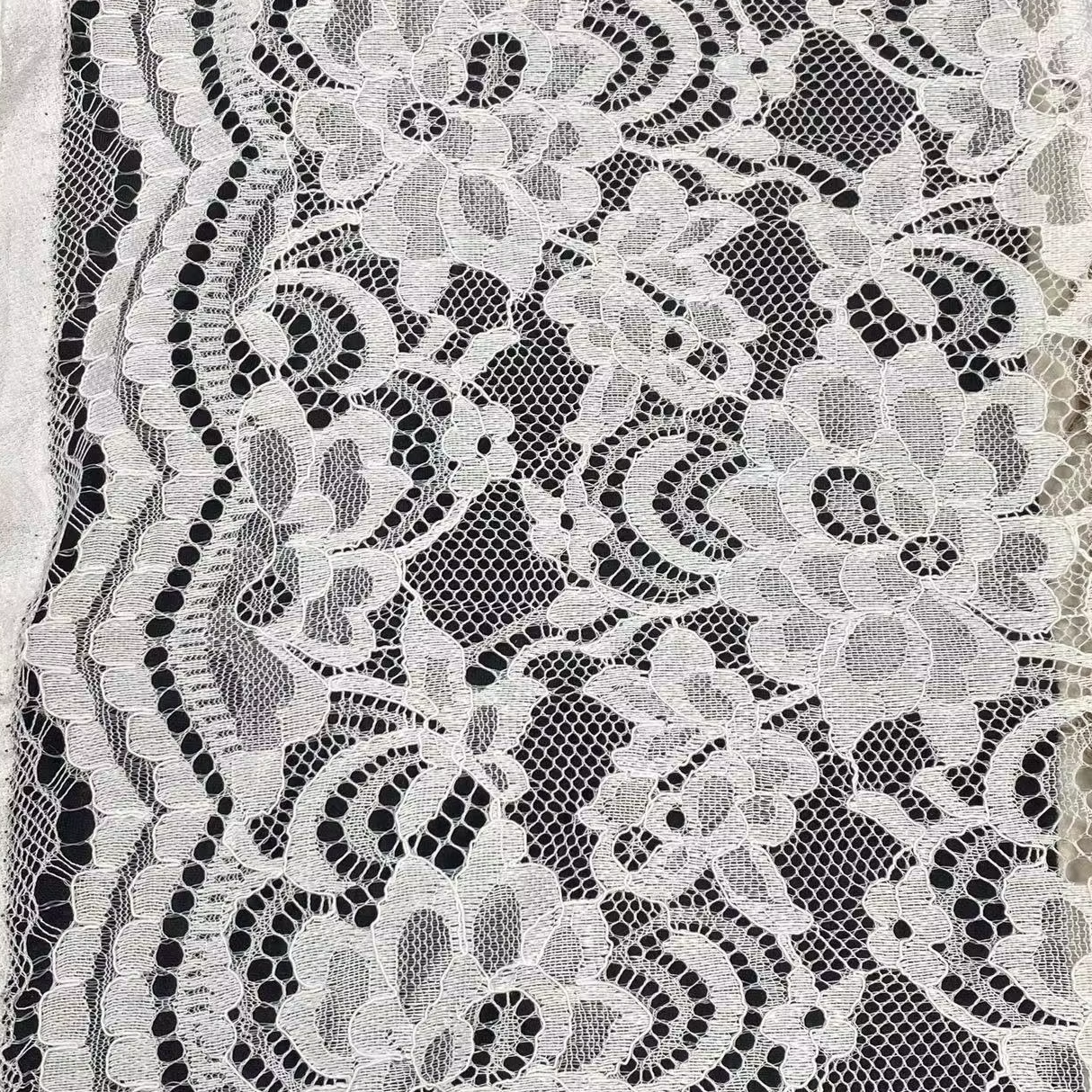 100% polyester lace fabric,Flower lace embroidery fabric,wedding dress lace fabric for women,Soft ,Multi-color custom,wholesale