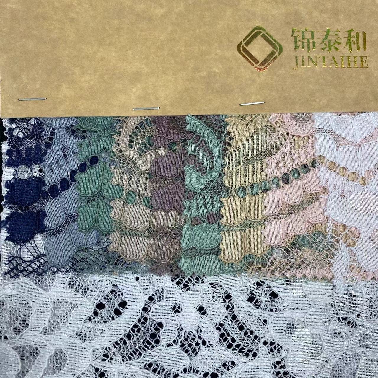 100% polyester lace fabric,Flower lace embroidery fabric,wedding dress lace fabric for women,Soft ,Multi-color custom,wholesale