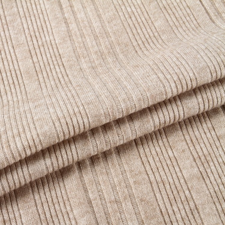 Factory Price Types rib 50 Rayon 28 Poly 22 Nylon Cashmere Irregular rib Polyester knit Clothing Fabric