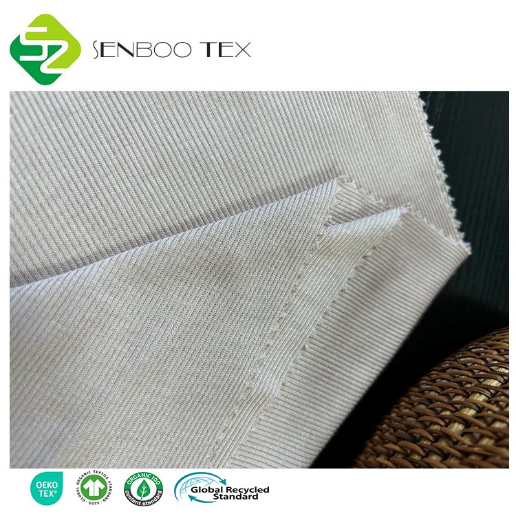 Super Soft 95 Bamboo & 5 Spandex 2x2 Rib 200~220gsm Jersey Fabric for Newborns