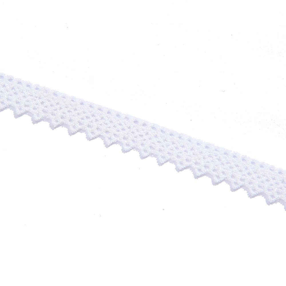 White Wholesale African Polyester Milk Silk Lace Embroidery Water-Soluble Lace Trimming For Underwear Women's Dresses
