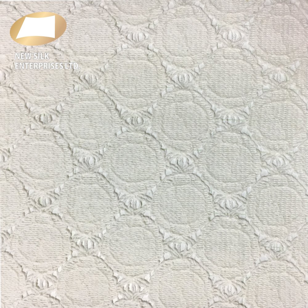 High quality 75 cotton 25 nylon embroidery fabric fabrics clothing material for dress