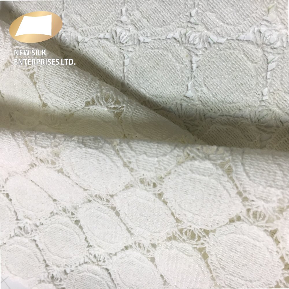 High quality 75 cotton 25 nylon embroidery fabric fabrics clothing material for dress