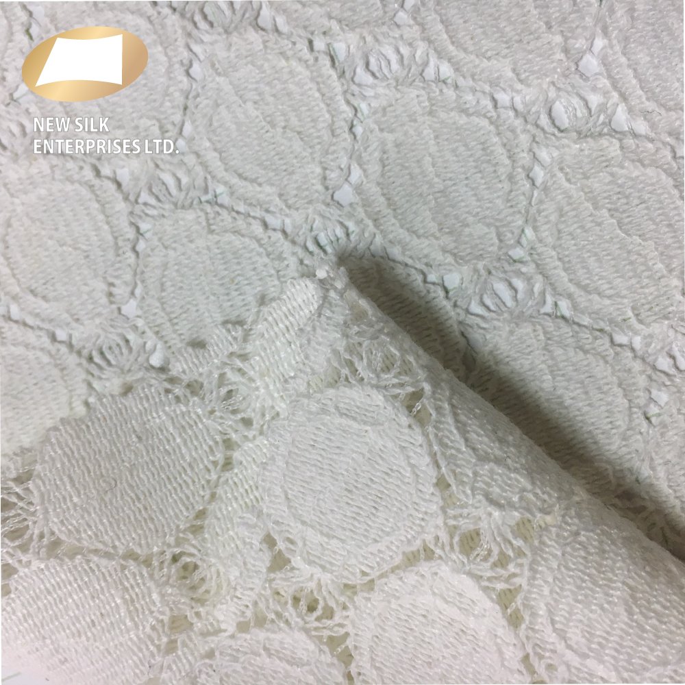 High quality 75 cotton 25 nylon embroidery fabric fabrics clothing material for dress