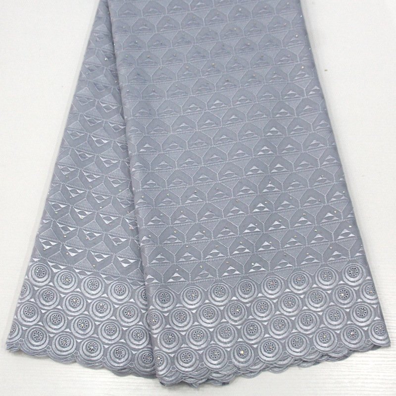Animal Pattern Chiffon Floral Woven Lilac Pleats Eyelet dry cotton lace fabric for Garment Accessory