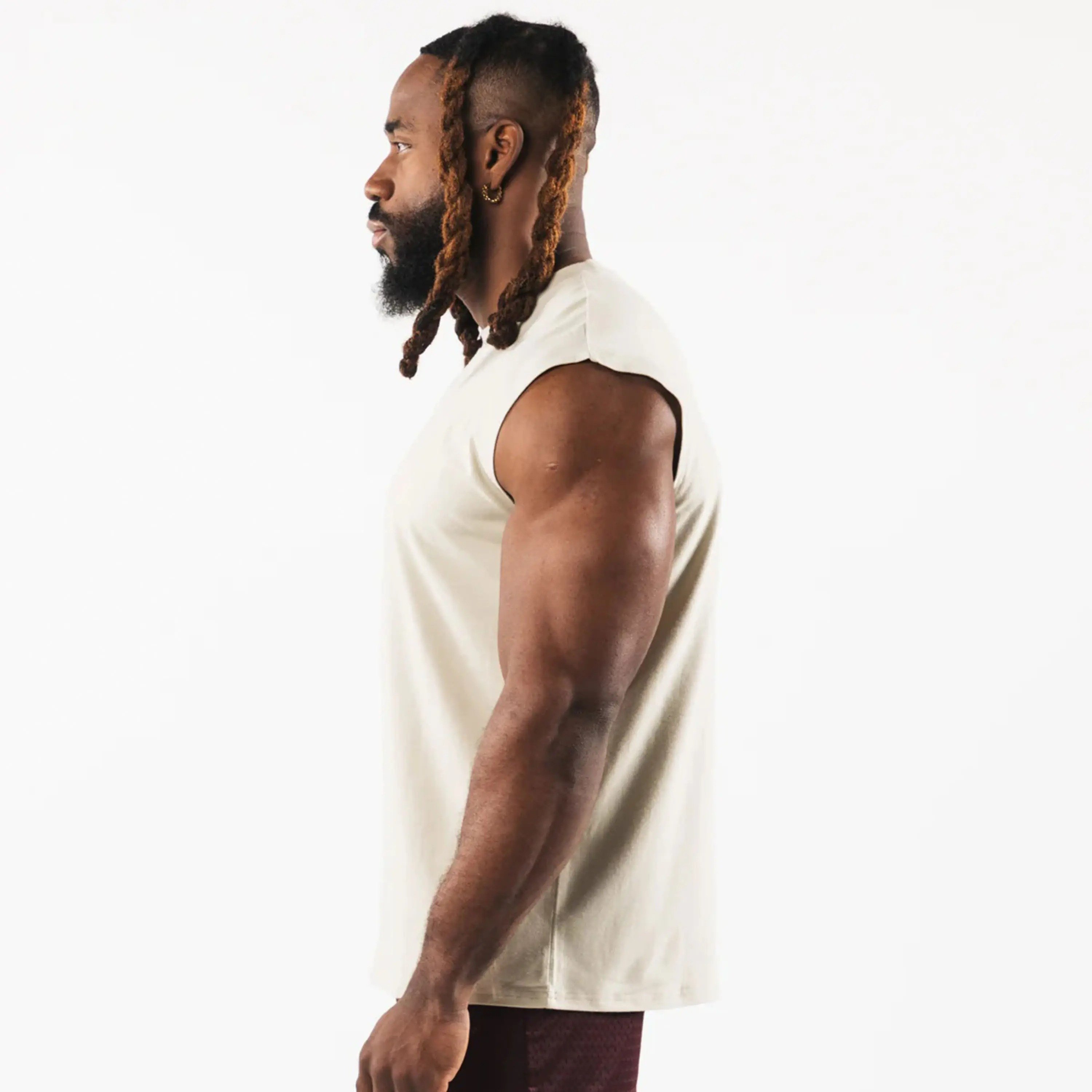 Wholesale Hot Sales Ribbed Cotton Breathable Muscle Fit Stringer Blank Fitness Tank Top For Body Builders