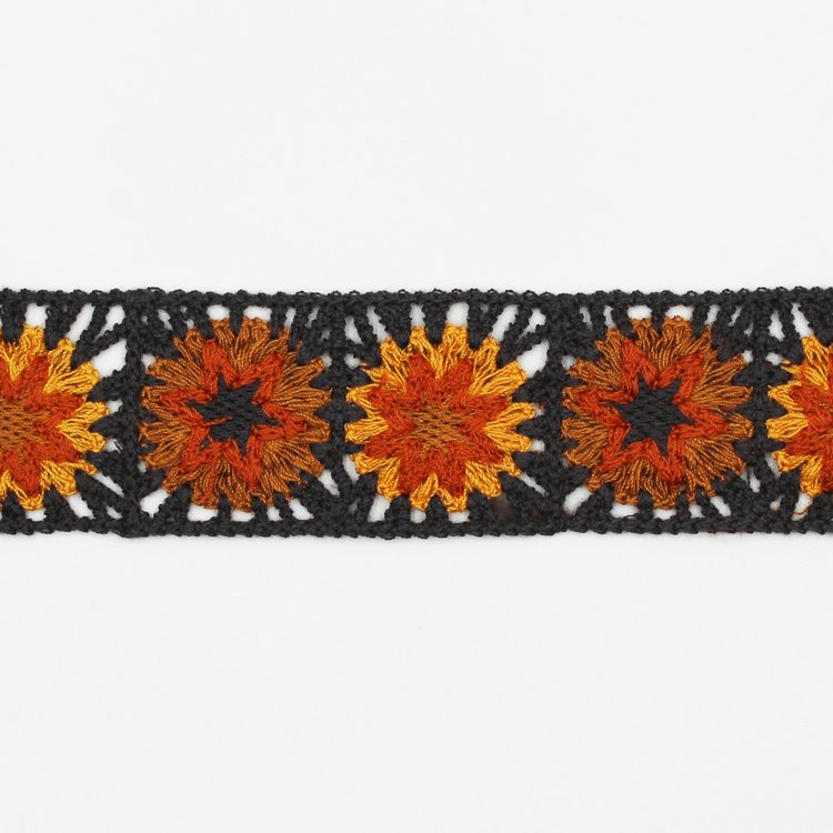 Polyester cotton embroidery lace trim crochet patch