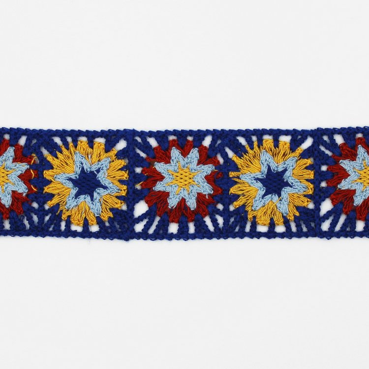 Polyester cotton embroidery lace trim crochet patch