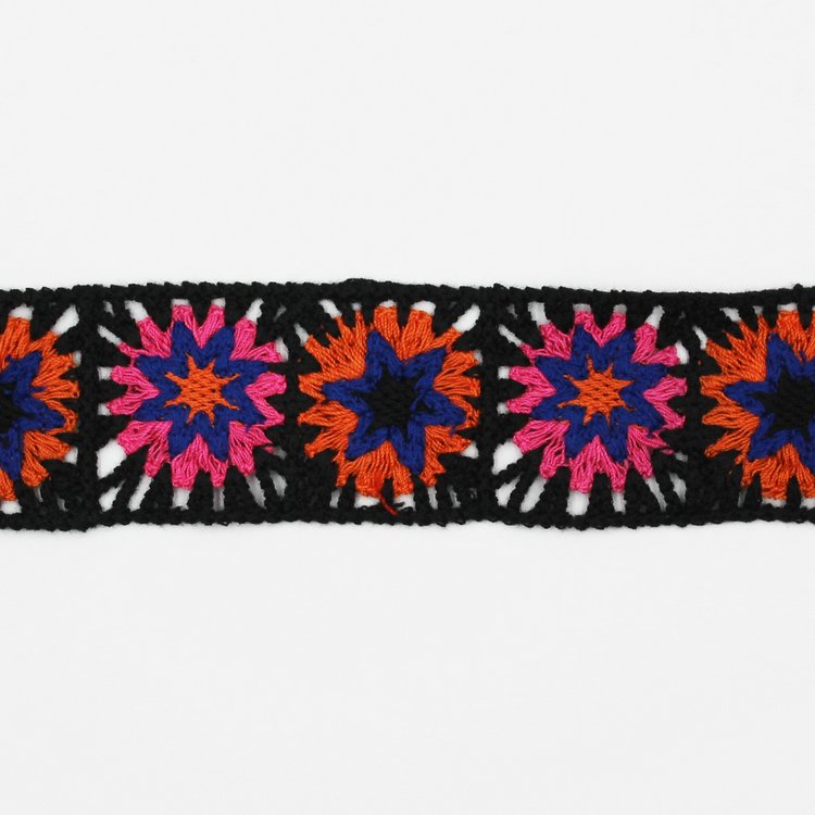 Polyester cotton embroidery lace trim crochet patch