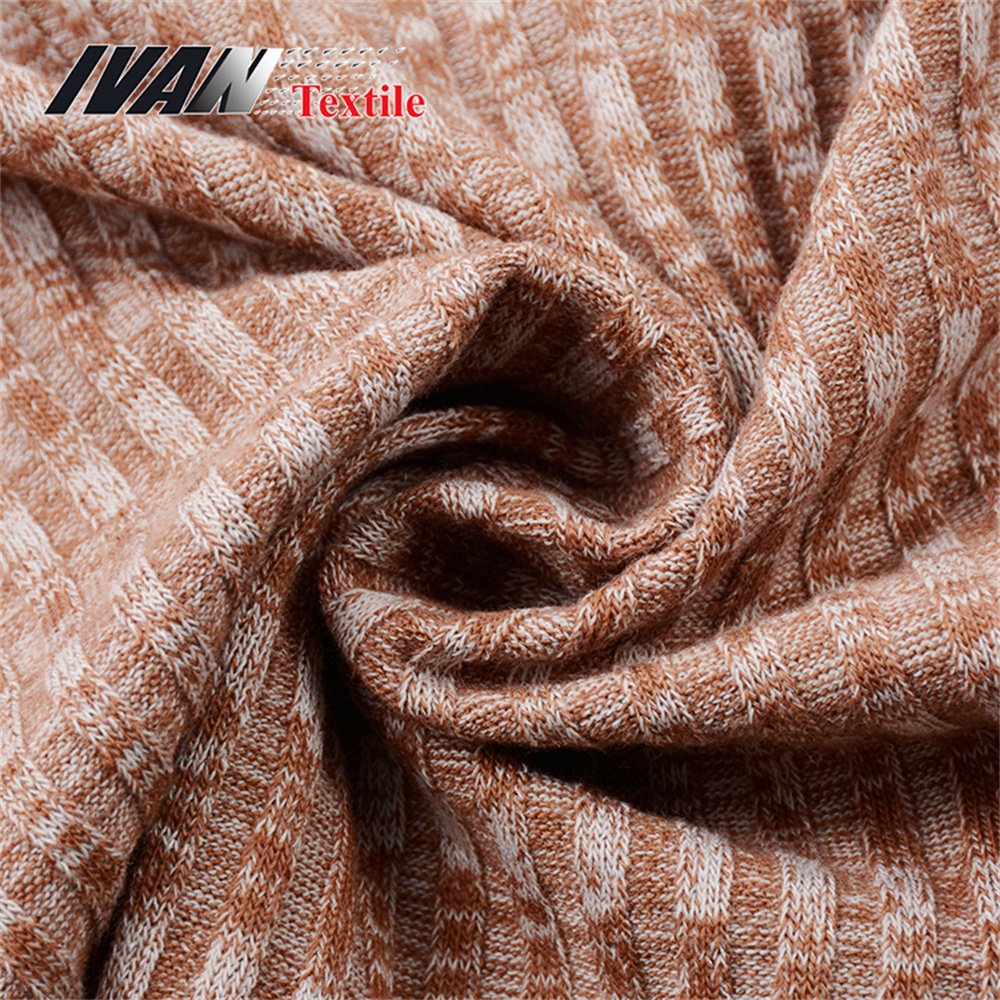 competitive price C/T/R SPANDEX 5*4 Rib Yarn Dyed for sweater