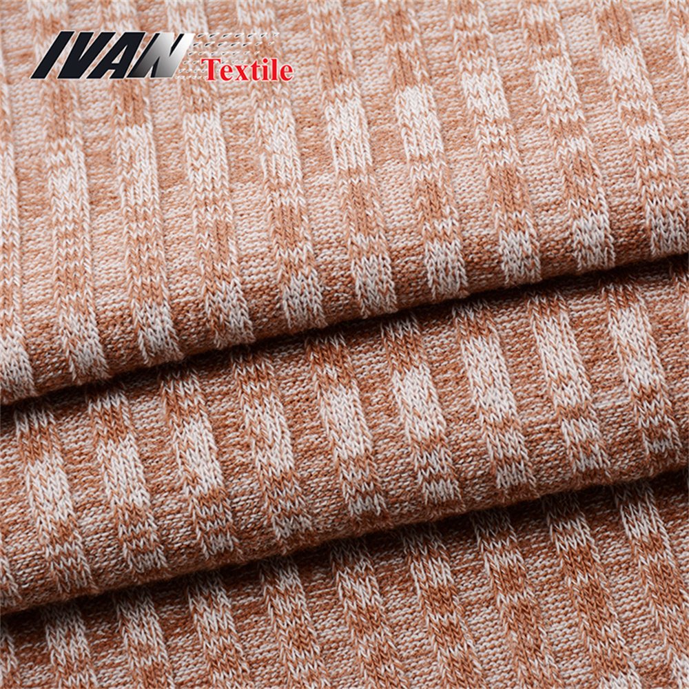 competitive price C/T/R SPANDEX 5*4 Rib Yarn Dyed for sweater