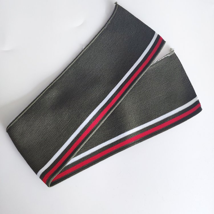 2024 Plain Ribbing 1X1 Polyester Flat Knit Rib fabric Solid Color Collar For POLO Shirt Full Collar Popular