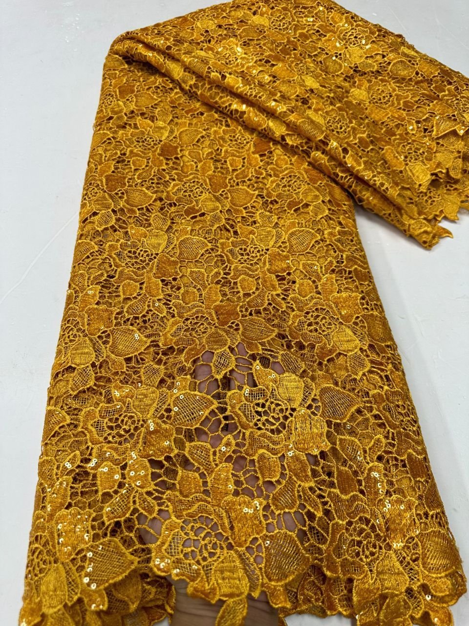 New chemical lace embroidery fabric sequins guipure cord lace fabric african cord lace fabric